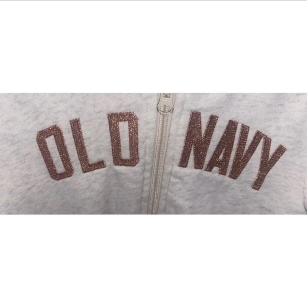 Old Navy Girls Sherpa Lined Full Zip Hoodie Oatmeal Size S 6-7